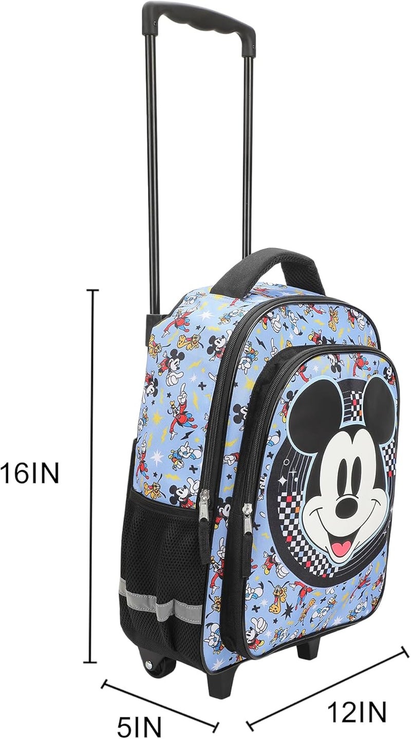 Bio World Disney Mickey Mouse Big Face 16" Rolling Travel Backpack - Image 4
